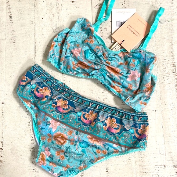 New Spell Seashell Mermaid Boomers Panties and Bra Set of 2 - Picture 8 of 9